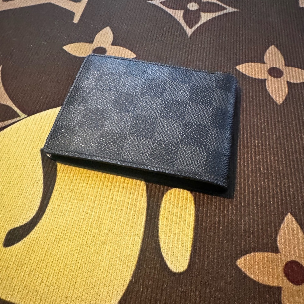 Louis Vuitton Black Leather Wallet